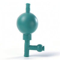 Corrosion-Resistant Three-Valve Pipette Bulb Long-Lasting Pipette Suction Bulb Quantitative Laboratory Tool One-Handed for Laboratory Technicians, Chemists