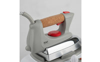 Corded Steam Station Iron with Cork Handle Tabletop Iron with Separate Base Unit Compact for Homeowners, Laundry Room, Home