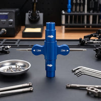Cross Driver Two-endedEnded Multi-Tool Machined Wrench with Screwdriver for RC Hobbyists, Hobbyists