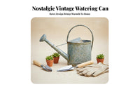 Long Spout Watering Can Large Capacity Metal Watering Can Rustic Garden Sprinkler Sturdy Construction for Patio, Indoor Plants