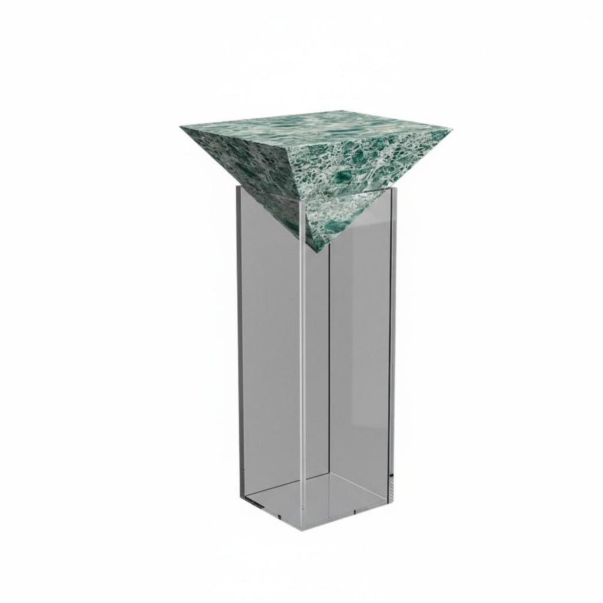 Italian aesthetic Tiered Acrylic Pedestal Minimalist Design Display Stand Floating Effect House Decoration Transparent for Interior Designers, Hotel Managers, Living Room, Showroom, Entrymethod, Retail Displays