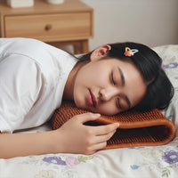 Handwoven Rattan Summer Pillow for Neck Support
