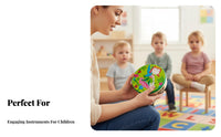 Early Learning Handheld Tambourine Easy to Play chime Tambourine small Size Musical Instrument clear Percussive Sound for Children, educators, lessonroom, movement session, lessonrooms, Music Education