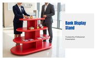 Bank Display Stand, Multitier Island Promotion Table, Gift Display Rack, Easy Assembly, Mall, Shop