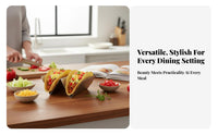 Taco Holder Holds Tacos Upright Taco Effortlessly Clean to Clean Mexican Food Serving Rack for Chefs, Home Cooks, Restaurant, Party