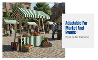 Market Stall Cover, Display Stand Cloth, Promotional Tablecloth, Foldable, Random Color, Surface Decoration