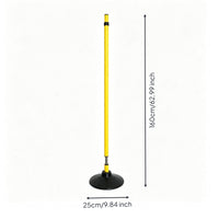 Training Pole with Rubber Base Weighted Rubber Base All-Surface Agility Poles for Coaches, School