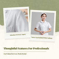 Women's Nurse Uniform, Short Sleeve, Breathable, Lightweight