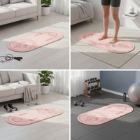 Non-Slip Jump Rope Mat with Straps Shock-Absorbing Jump Rope Mat Noise-Reducing Floor-Protecting for Fitness Enthusiasts