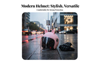 Electric Bike Helmet Four-Season Helmet with Visor Rainproof Visor Ed Headwear for Men, Motorcyclists, Daily Travel, Commuting, Street Riding