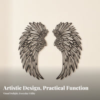 3D Angel Appendages Wall Decoration Balanced Feathered Angel Appendages Wall Decor