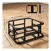 Quick Release Cycle Basket Easy Installation Rear Bike Basket Large Capacity Detachable Bike Cargo Carrier for Cyclists
