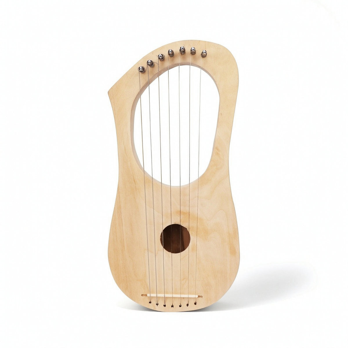 Unfinished Wooden Lyre Harp Kit Craft DIY Lyre Harp Kit Handmade Stringed Instrument Lightweight for Students