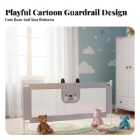 Stable & Secure Bunk Bed Guard Adjustable Height Anti-Fall Bed Fence Sturdy Construction Foldable Design for Toddlers, Students, Student Dormitory, Nursery, Bedroom, Guest Room