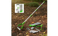 Garden Weeding Tool Stainless Steel Weeder with Long Handle Sharpen Manual Vegetation Remover for Patio