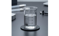 4 Pieces Clear Metric Markings Borosilicate Glass Beaker Writing Area Graduated Measuring Beaker Heat-Resistant