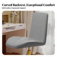 Gold-Tone Base Upholstered Shellsupport Caster Chair Nordic design rotating Seat effortless Rolling Casters Office Seating Adjustable Height for Students, Teens, Women, Dorm Room, Study, Bedroom