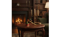 Long Handle Candle European Appearance Long Handle Candle Wick Smotherer Hand-Painted Wick for Collectors, Wedding