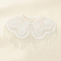 Shoulder Cape Translucent Faux Collar V-Neck for Formal Events, Photo Shoots