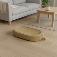 Oval Cat Scratcher Bed Cat Scratching Nest 2-in-1 Design Pet Supplies for Kittens