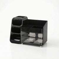 Makeup Organizer with Drawers Desktop Vanity Organizer with Side Cubbies Cosmetic Storage Drawer Unit Divided for Teens
