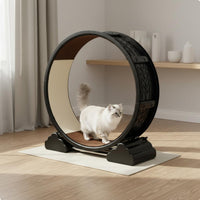 Cat Running Wheel Quiet Cat Exercise Wheel Pet-Friendly Spacing Pet Furniture for Indoor Cats