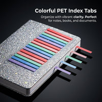 Index Flags 300 Pieces Translucent Fluorescent, PET Sticky Page Markers for Students, Notebook Tabs for Reading Notes and Filing