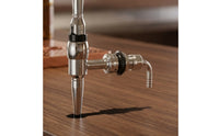 Wall-Mounted Beer Faucet Tapered Spout Bar Fixture Side Inlet