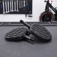 Exercise Bike Pedals Non-Slip Pedals with Adjustable Straps Wide Easy Installation for Cyclists, Home Gyms