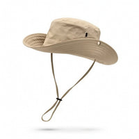 Fisherman Hat Wide Brim Sun Hat with Chin Strap Secure Fit Protection for Hiking, Travel