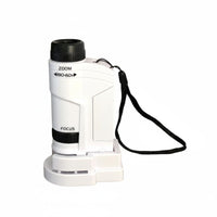 Portable Kids Microscope Binoculars Educational Children's Discovery Observation Tool Ideal Gift Learning Tool for Students, Beginners, Outdoor Exploration