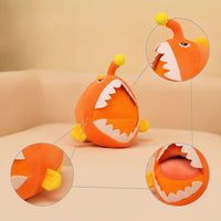 Anglerfish Stuffed Animal with Lure Soft Anglerfish Stuffed Toy Cuddly Fish Pillow with Lure for Kids, Young Children, Bedroom, Sofa, Nursery
