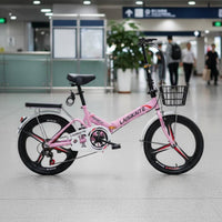 20-Inch Folding Bike Installation Foldable City Bike Rapid Fold Folding Cycle for Adults, Students, Commuting