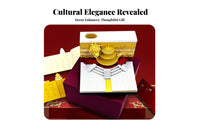 Intricate Cut-out Design Chinese Temple 3D Notepad Unique Gift 2024 Dragon Year Calendar Block Cute Stationery for Students, Workspace, Home