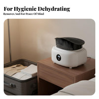 Portable Clothes Dryer Easy Assembly Electric Clothes Drying Machine Foldable Laundry Dryer Timer Function for Travelers