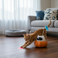 Boredom Relief Automatic Laser Cat Toy Multiple Fun Modes Automatic Cat Laser Toy Auto Shut-Deactivate for Indoor Cats, Kittens