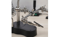 Soldering Helping Hands with Light Flexible Soldering Station with Weighted Lens Stand Hobbyists, Model Makers, Crafting