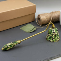 Candle Wick Smotherer Smokeless Dome Candle Wick Smotherer Foliage Enamel Wick Smotherer Elegant Design Rust Resistant