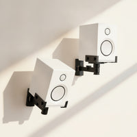 Speaker Wall Mount Bracket Rotating Speaker Bracket with Adjustable Arm Heavy-Duty Stable for Audiophiles, Home Theater