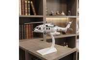 Z-20 Helicopter Model Alloy Helicopter Model with Stand Aircraft Display Stand for Aviation Enthusiasts, Office, Study, Living Room