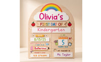 Day of School Sign Reusable Day of School Board  Photo Prop for Parents