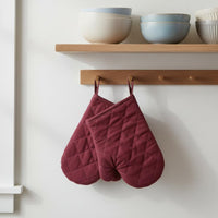 2 Pieces Mini Oven Mitts Insulated Microwave Pot Holders Compact Size Heat Resistant Gloves for Kitchen