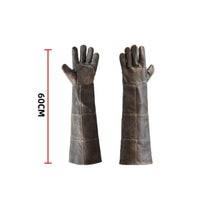 Top-Grain Livestock Handling Gloves Double-Layer Long Sleeve Gauntlet Gloves Thickened Hand Protection Extended Cuff