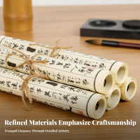Miniature Folding Screen Chinese & design desktop Partition Foldable Multi-Panel Construction for Home Decorators, Desk, shelf