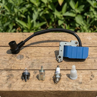 Ignition Coil Assembly Replacement Ignition Coil with Spark Plug Boot Direct-Plug Fit Plug Boot with Spring and Flange for Small Engine Repair