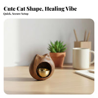 Lucky Cat Chime Easy Installation Lucky Cat Door Chime Handcrafted Japanese Design Entry Bell for Homeowners, Gift Donors, Entryway, Cafe, Porch