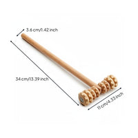 5 Pieces Skin Firming Wooden Massage Roller Set Polished Finish Maderotherapy Tool Kit Ergonomic Design Maderoterapia Kit for Women, Men, Spa