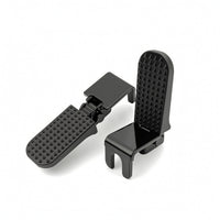 Foldable Bike Rear Pedal Featuring a U-Slot Slot Long-Lasting Rear Foot Pedal Safe Footrest Space-Saving for Passengers