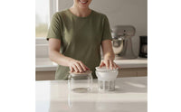 Leak-Proof Lid Whey Separator Phthalate-Free-without Greek Yogurt Creator Easy to Clean Yogurt Filter Set Food Grade Material for Health Enthusiasts, Home Cooks