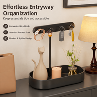 Metal Key Holder, Modern Minimalist Key Organiser, Valet Tray, Desk Tidy Organiser, Stylish Home Accessory, Matte Finish